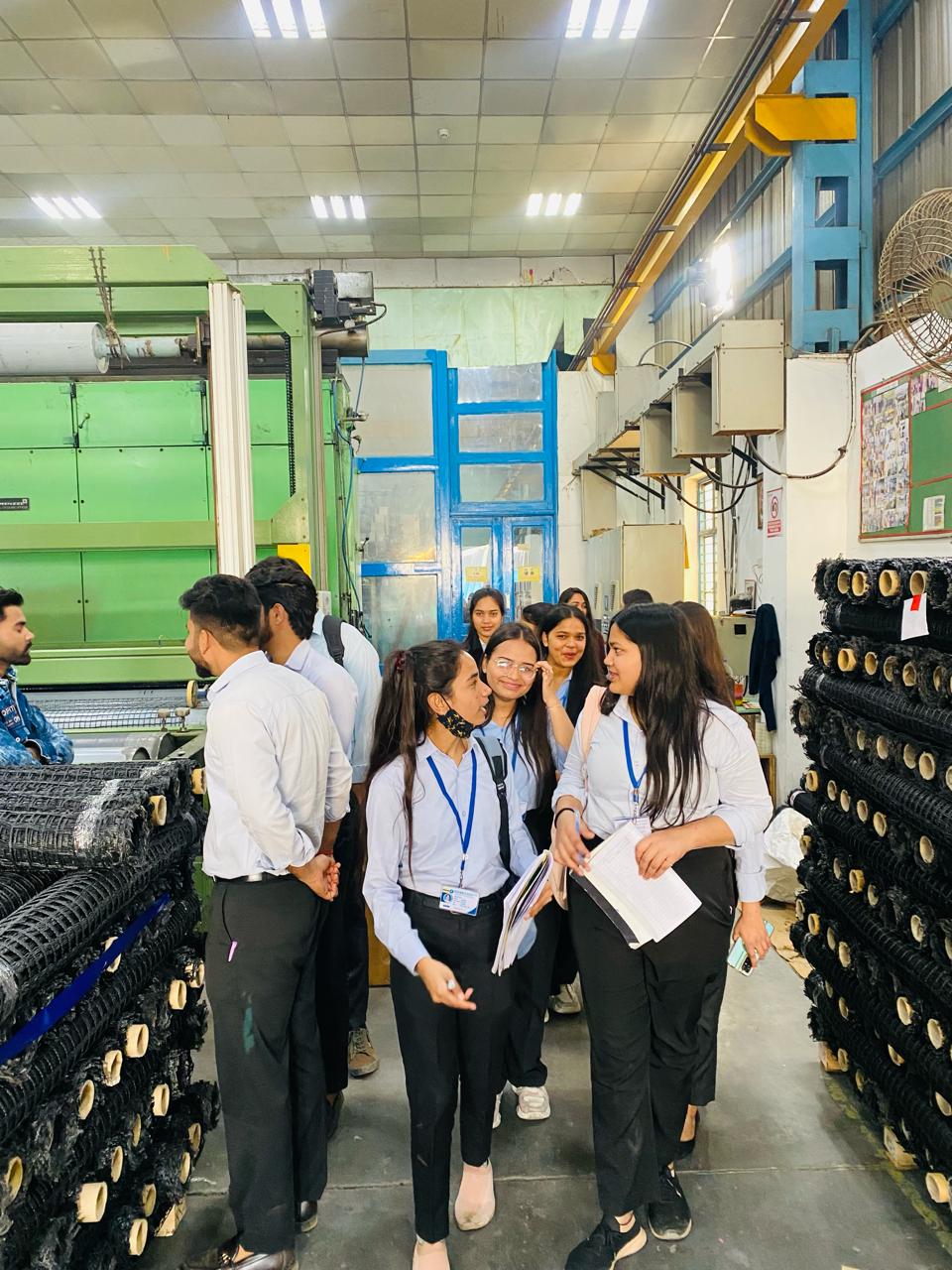 Top College B Com Hons Students gaining industrial exposure